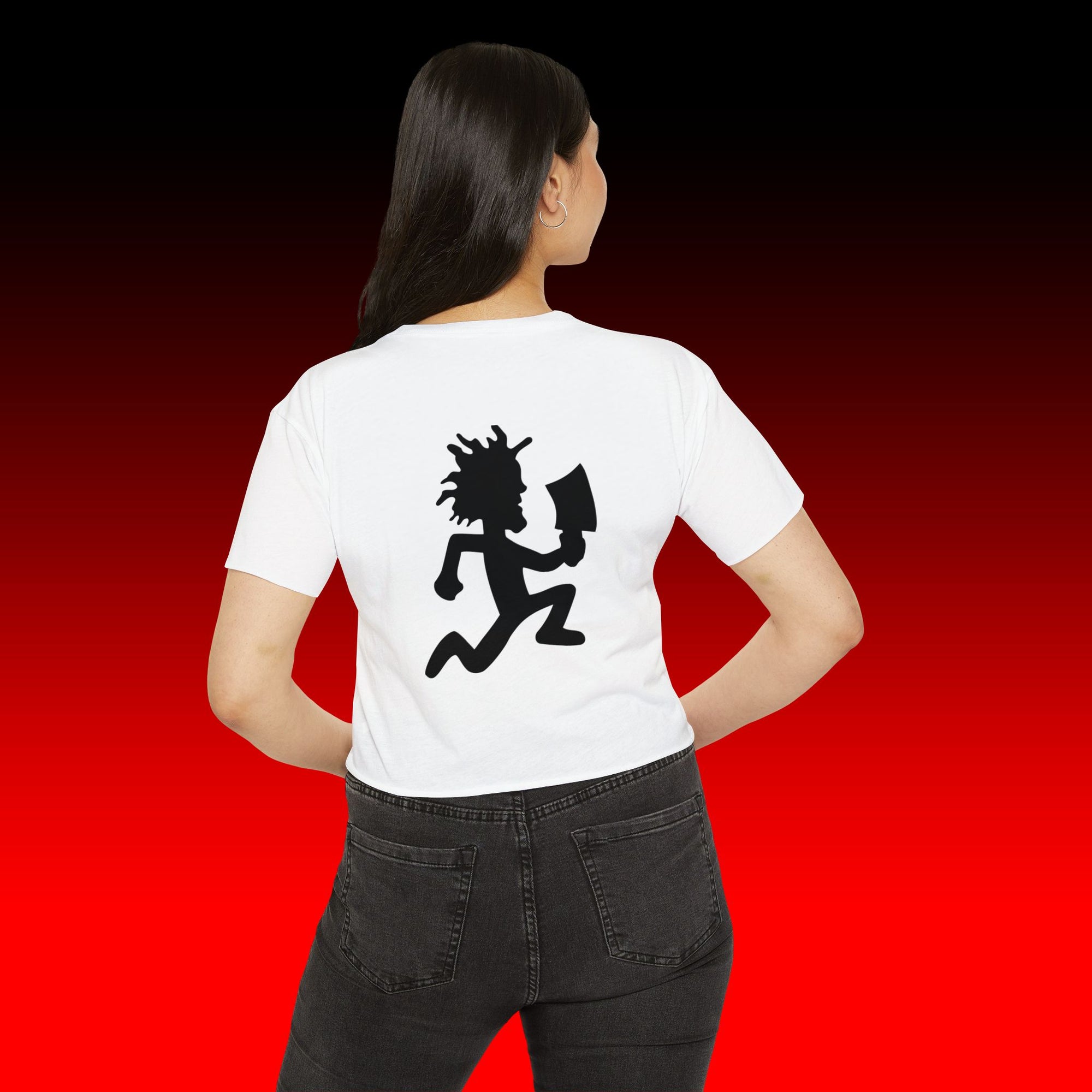 Face Logo Crop Top