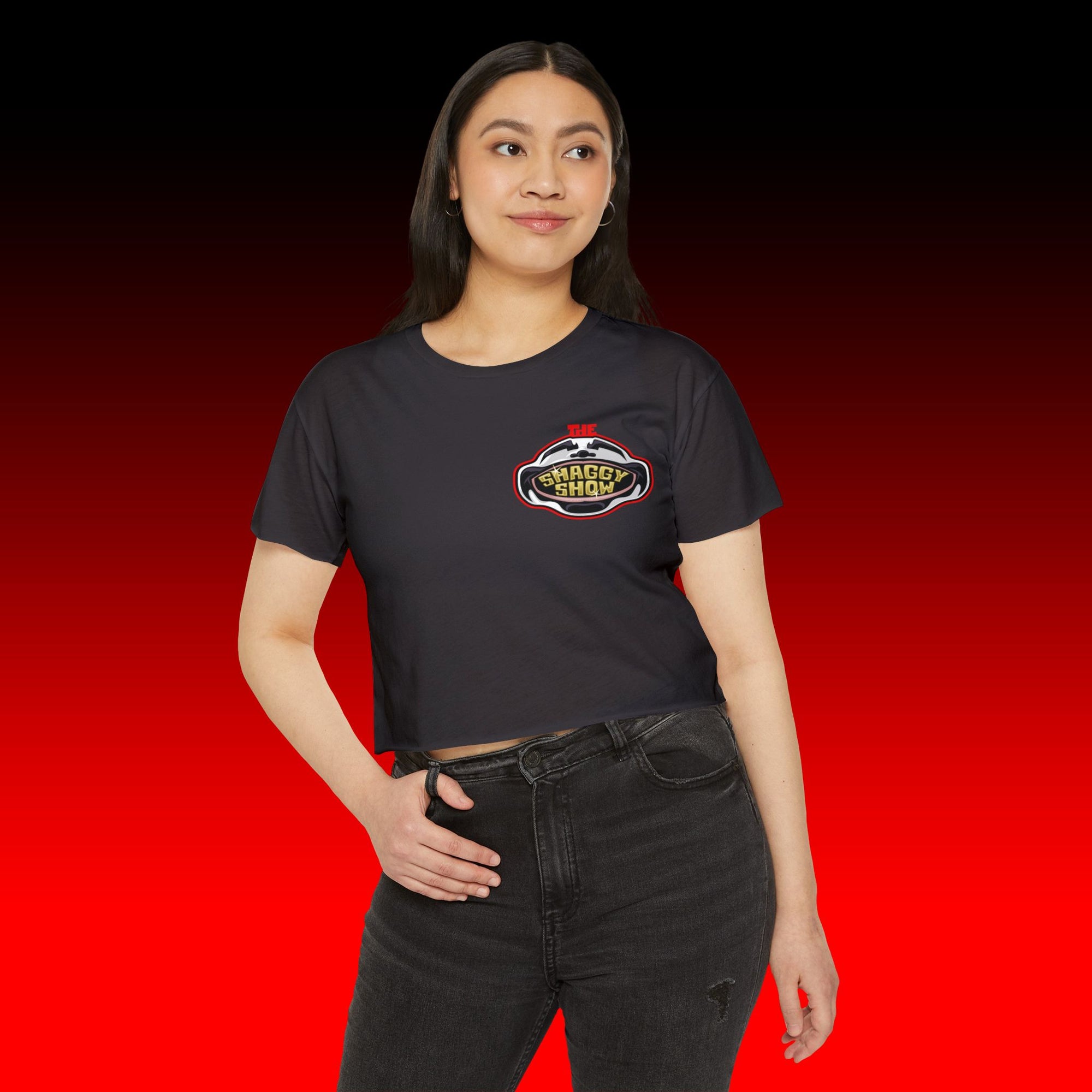 Face Logo Crop Top