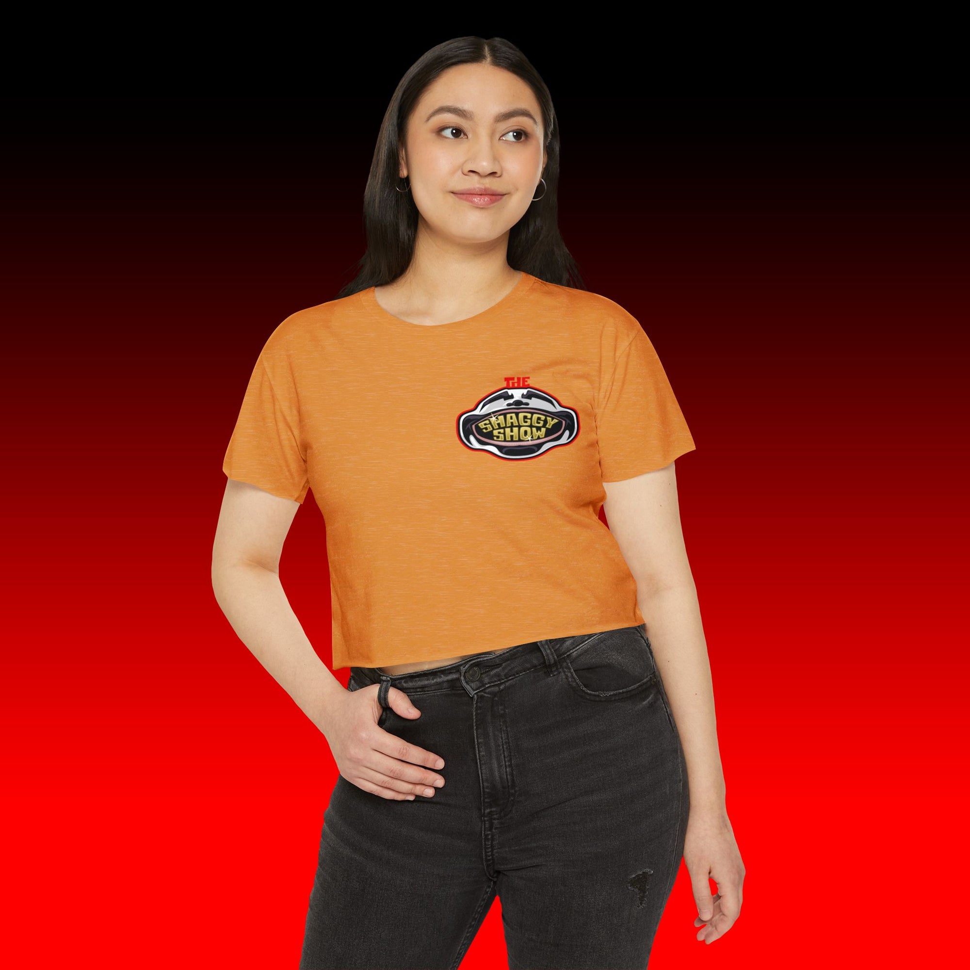 Face Logo Crop Top