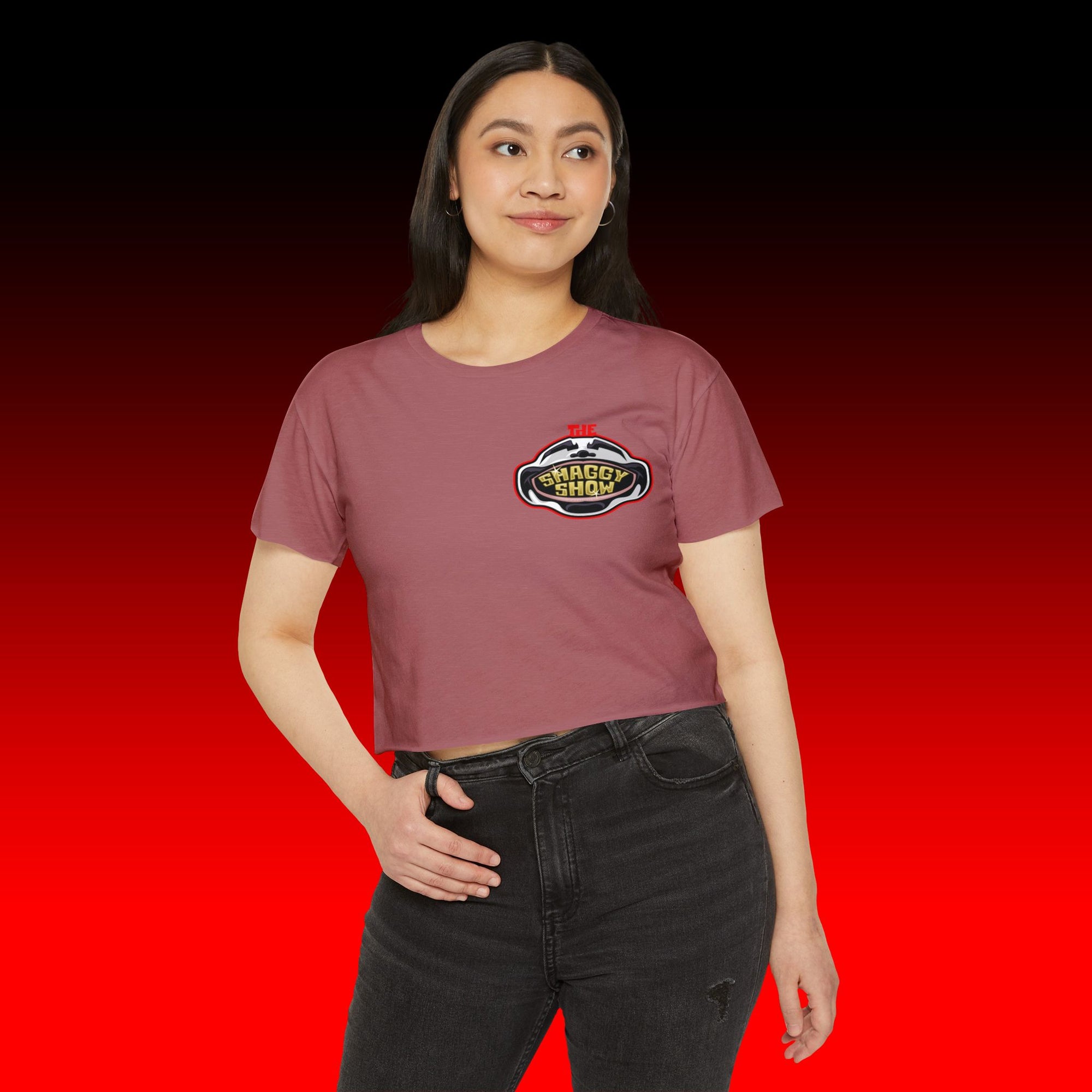 Face Logo Crop Top
